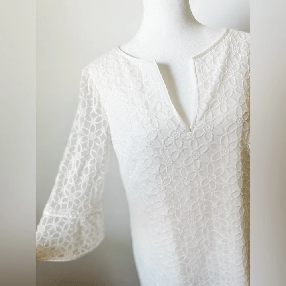 Adrianna Papell White Lace Dress - Picture 4 of 7